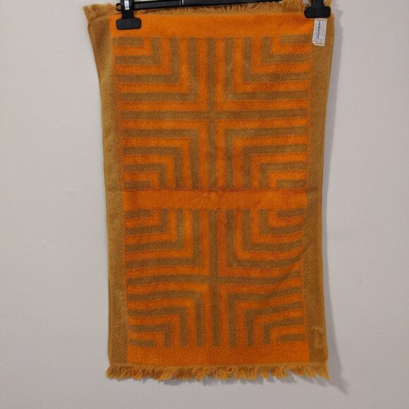 Vintage designer cotton Yves Saint Laurent hand towel, mid-century style - Picture 6 of 6